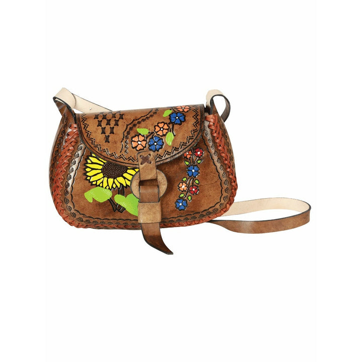 Hand made Mexican leather bag - Tradicion Mexicana