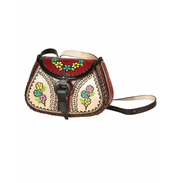 Hand made Mexican leather bag - Tradicion Mexicana