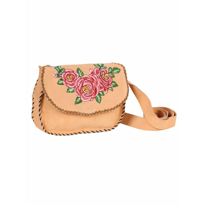 Hand made Mexican suede bag - Tradicion Mexicana