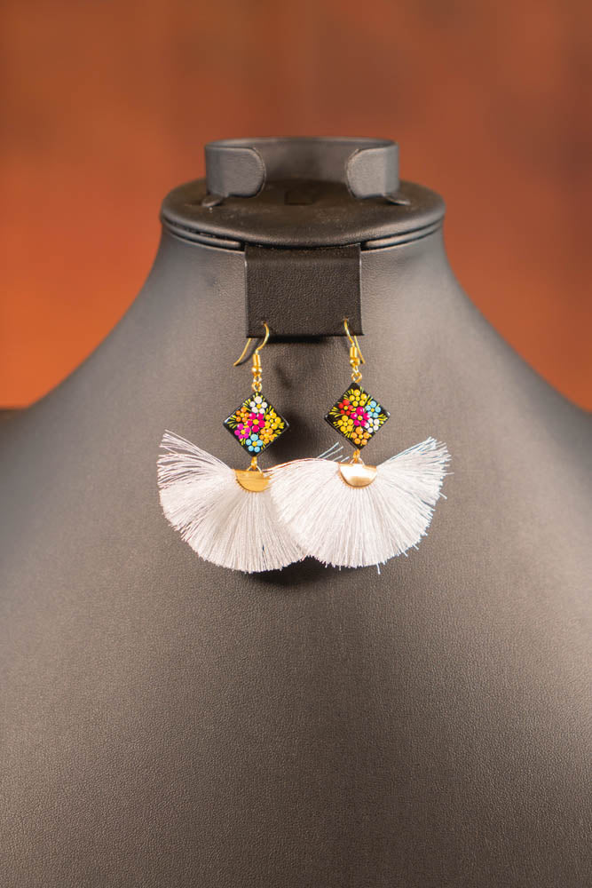 Hand Painted Mexican Earrings - Tradicion Mexicana