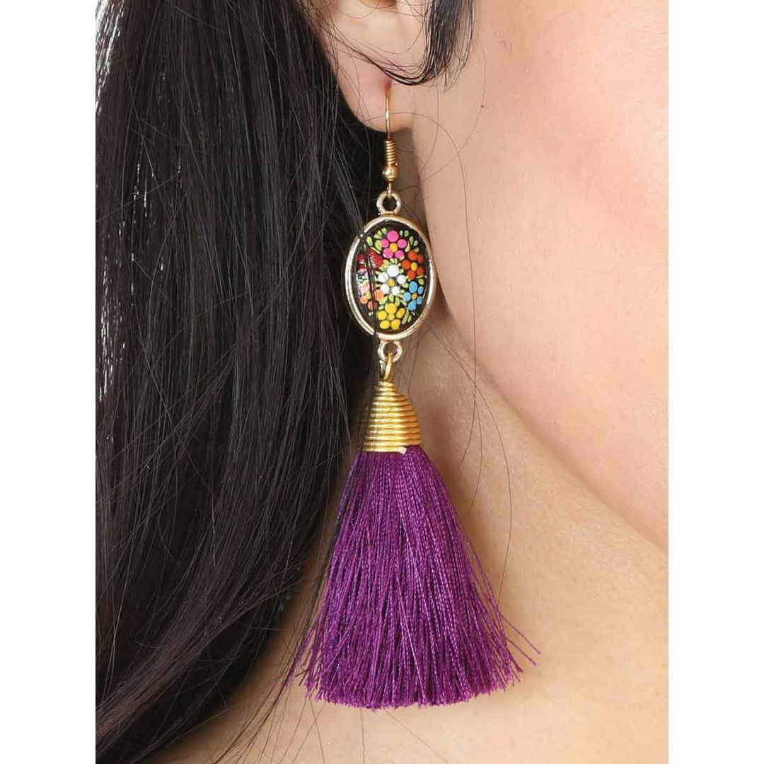 Hand Painted Mexican Earrings - Tradicion Mexicana