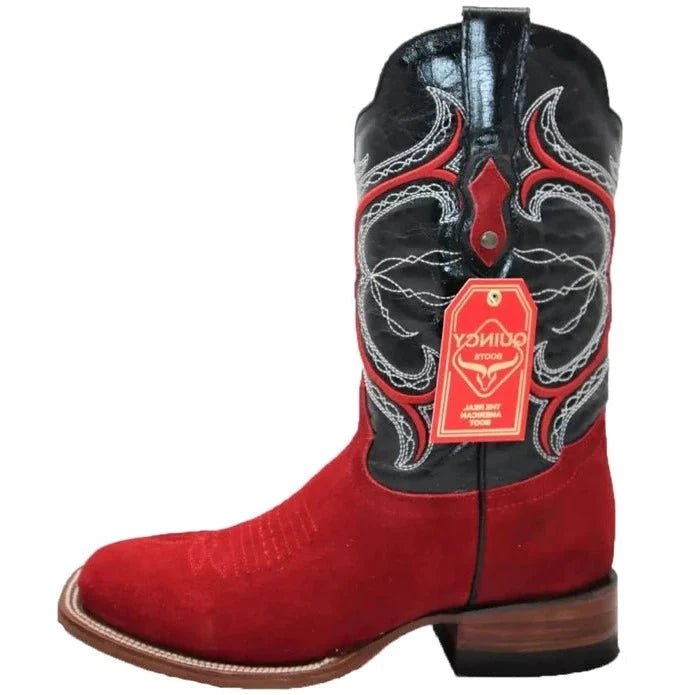 Men's Suede Leather Rodeo Boot - Tradicion Mexicana