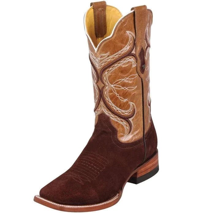 Men's Suede Leather Rodeo Boot - Tradicion Mexicana