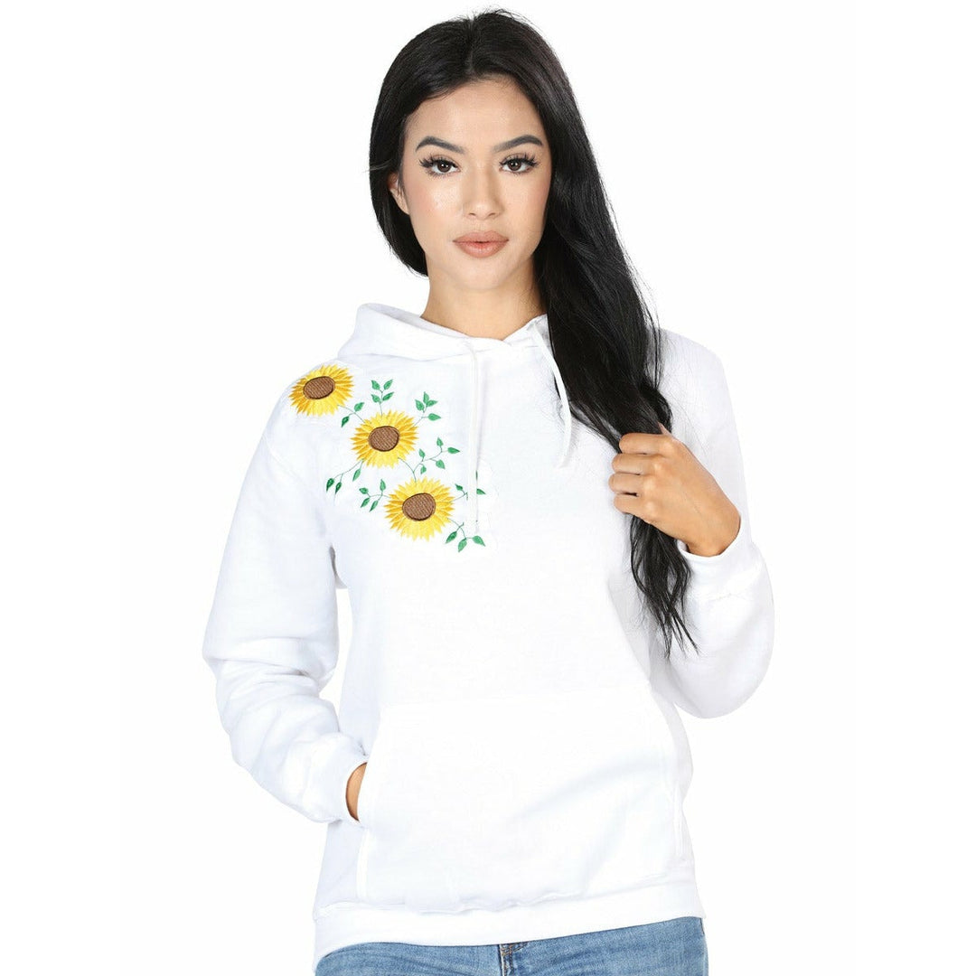 Mexican Artesanal Hoodie -Girasoles - Tradicion Mexicana