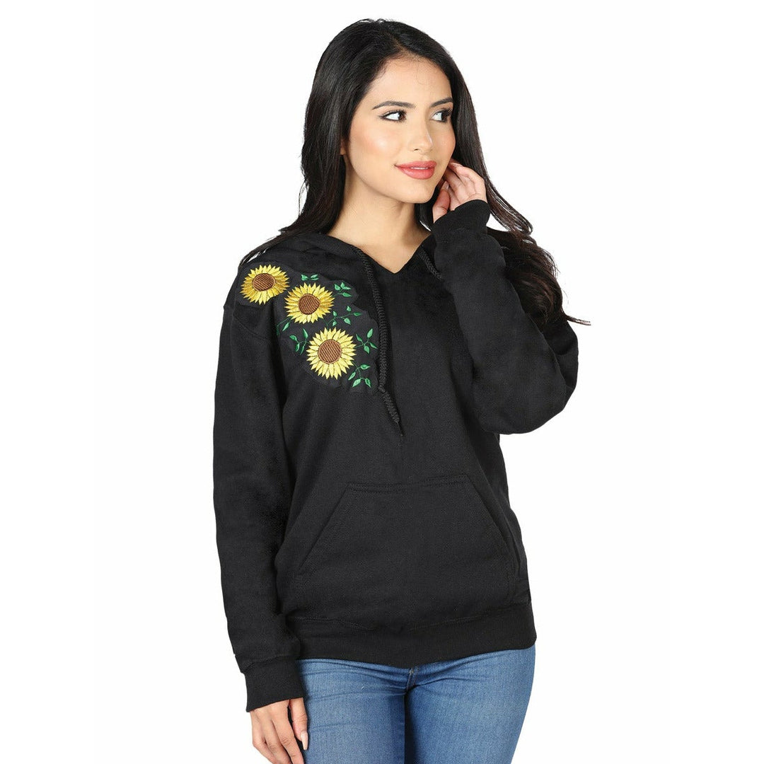 Mexican Artesanal Hoodie -Girasoles - Tradicion Mexicana