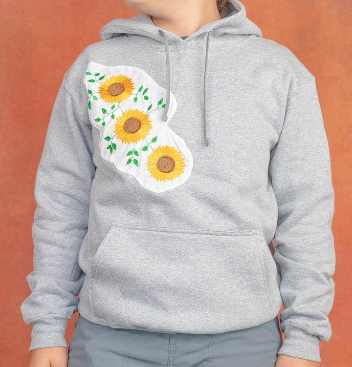 Mexican Artesanal Hoodie -Girasoles - Tradicion Mexicana