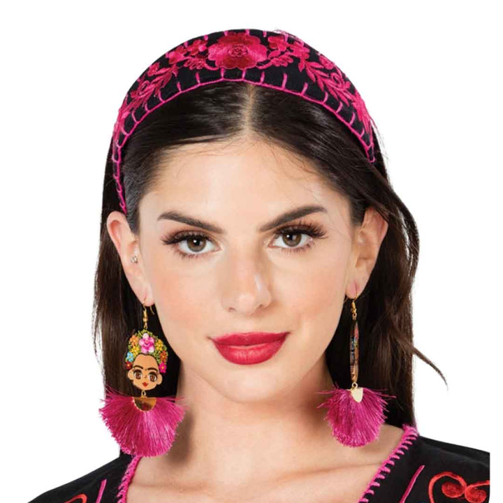 Mexican Diadema bordada a mano - Tradicion Mexicana