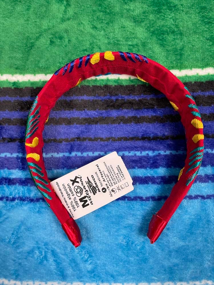 Mexican Diadema bordada a mano - Tradicion Mexicana