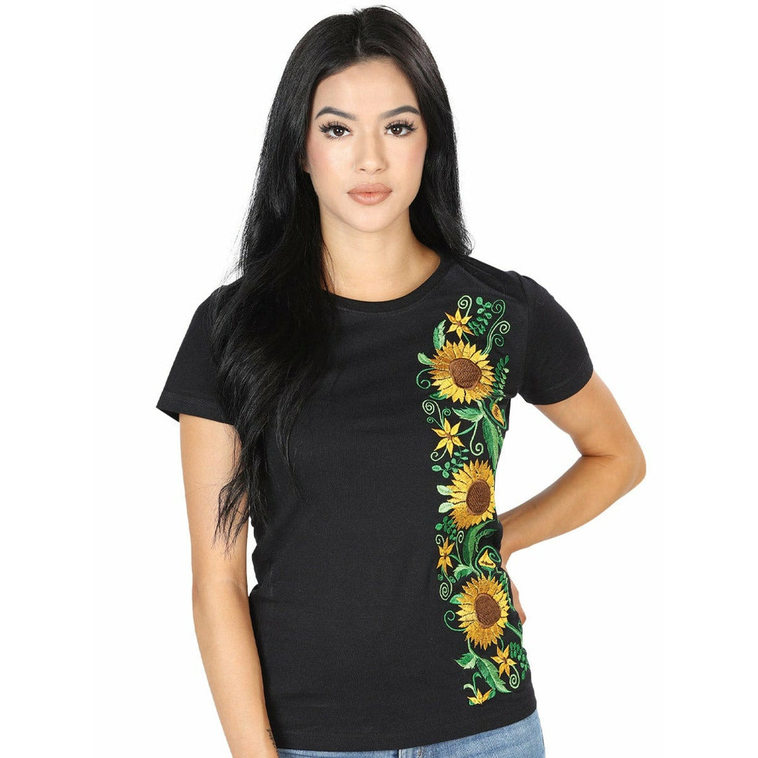 Mexican Embroidered Shirt - Girasoles - Tradicion Mexicana