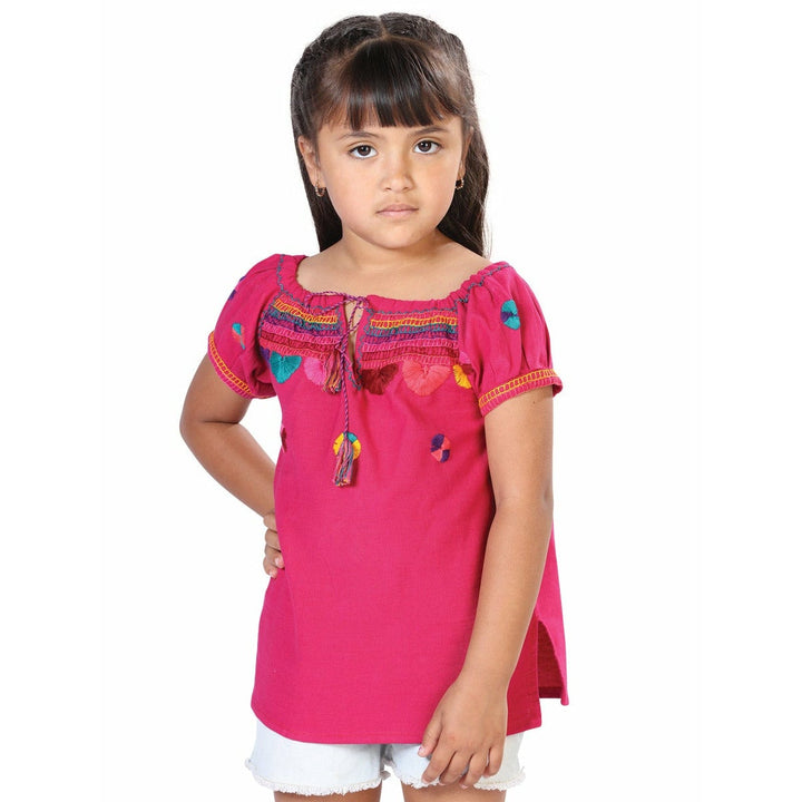 Mexican Girls Artesanal Shirt - Chamula - Tradicion Mexicana