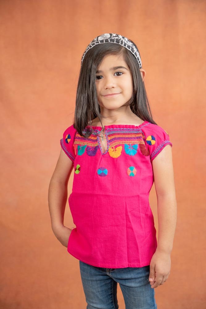 Mexican Girls Artesanal Shirt - Chamula - Tradicion Mexicana