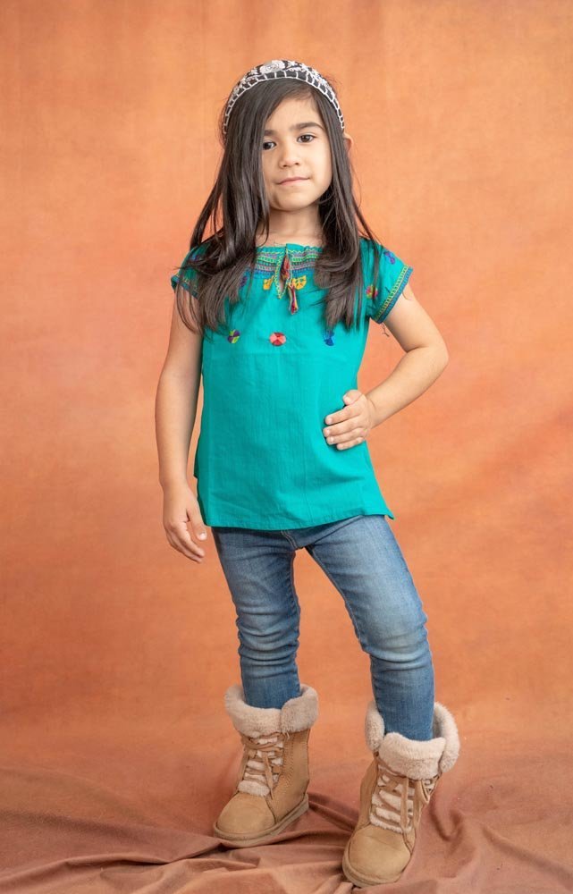 Mexican Girls Artesanal Shirt - Chamula - Tradicion Mexicana