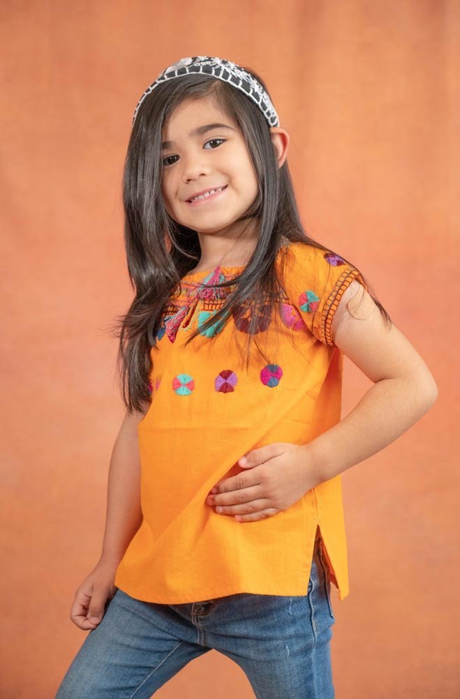 Mexican Girls Artesanal Shirt - Chamula - Tradicion Mexicana