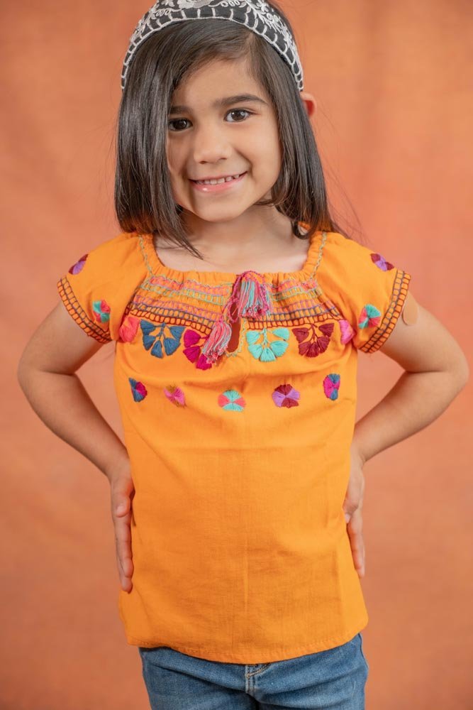 Mexican Girls Artesanal Shirt - Chamula - Tradicion Mexicana