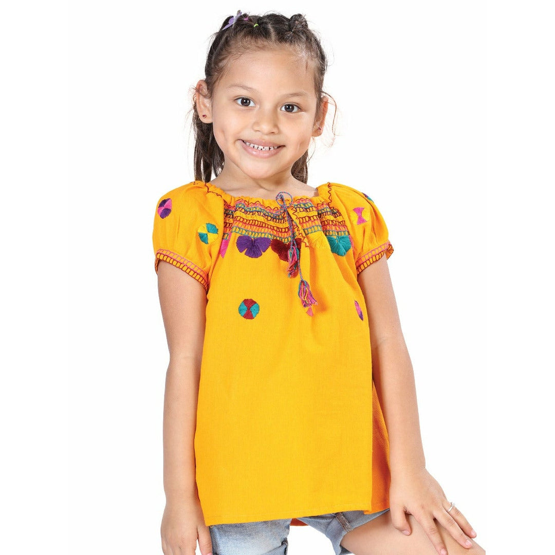 Mexican Girls Artesanal Shirt - Chamula - Tradicion Mexicana