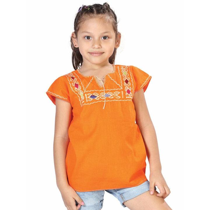 Mexican Girls Artesanal Shirt - Maya - Tradicion Mexicana