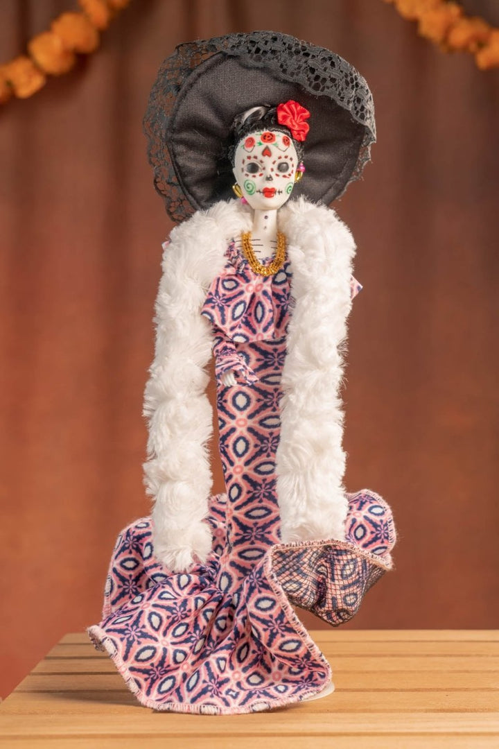 Mexican Handmade Catrina Dia de los Muertos Doll - Tradicion Mexicana