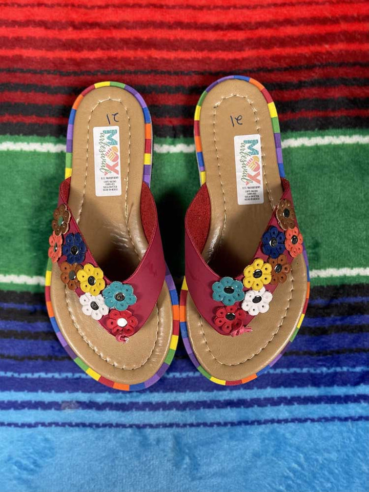 Mexican Handmade little girls sandal - Tradicion Mexicana