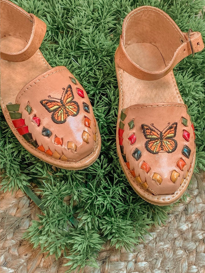 Mexican Handmade Little girls sandal - Tradicion Mexicana