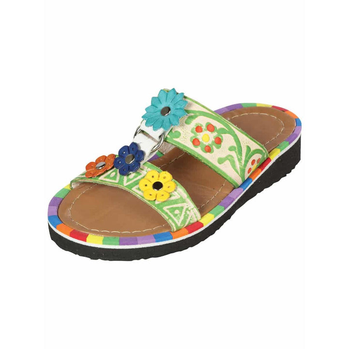 Mexican Handmade little girls sandal - Tradicion Mexicana