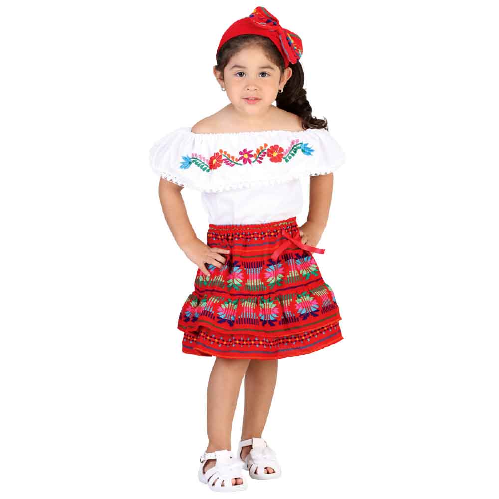 Mexican (Set) de Niña Artesanal - Cambaya - Tradicion Mexicana