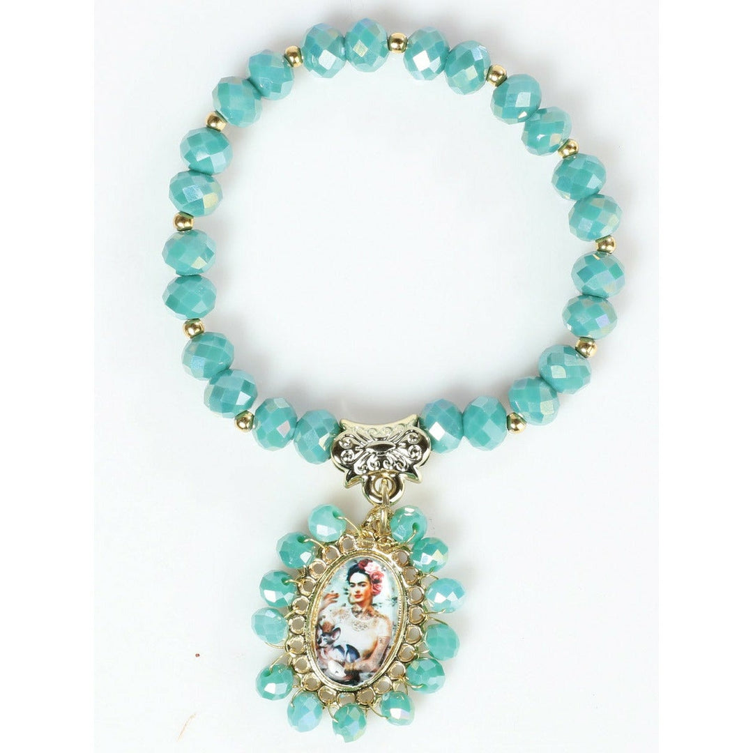 Pulsera Artesanal - Cristal "Frida" - Tradicion Mexicana