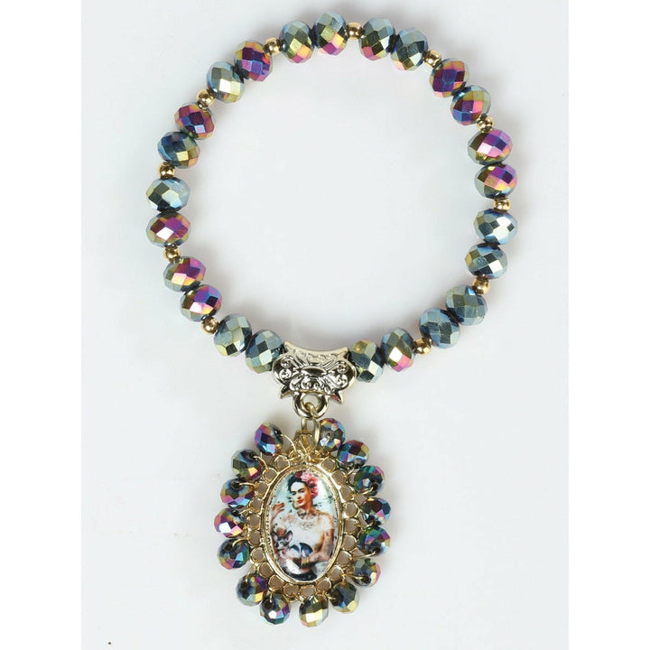 Pulsera Artesanal - Cristal "Frida" - Tradicion Mexicana