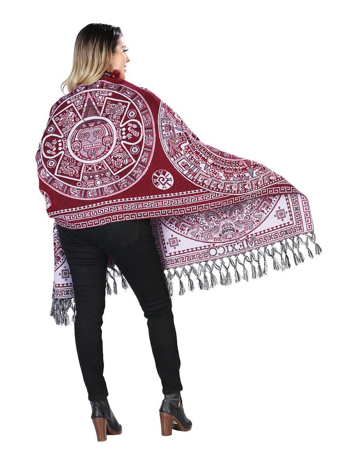 Rebozo de Dama Unitalla - Estilo Mañanita Doble Vista - Tradicion Mexicana