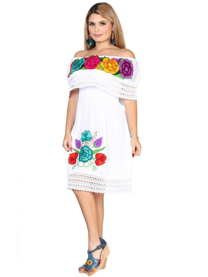 Vestido artesanal bordado - Tradicion Mexicana