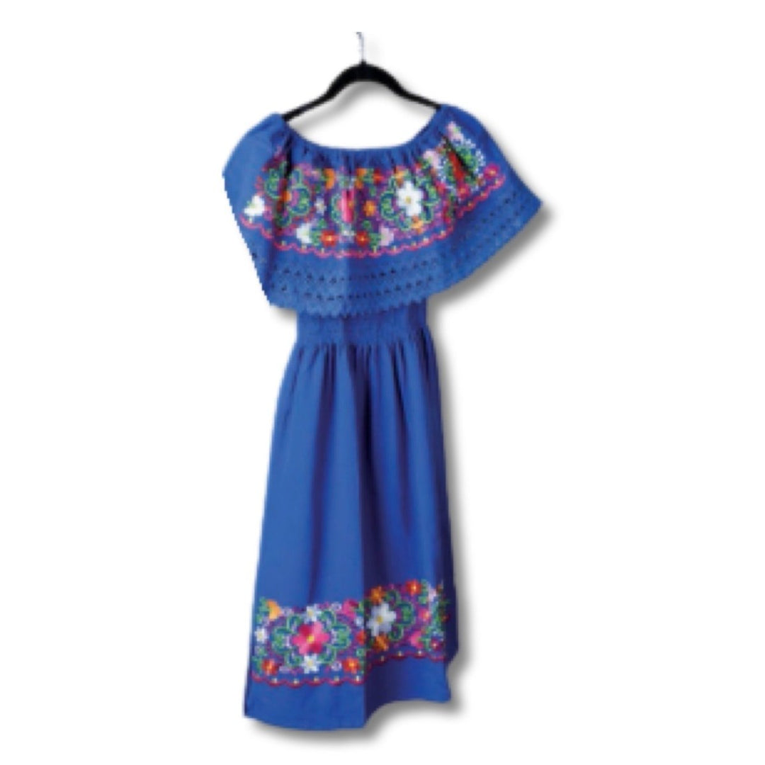 Vestido artesanal bordado - Tradicion Mexicana