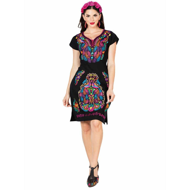 Vestido Kimono Artesanal Pavo - Tradicion Mexicana