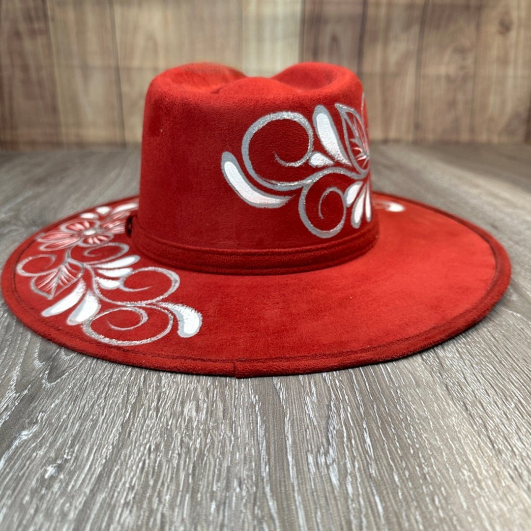 Women Hand Painted Mexican Sombrero - Tradicion Mexicana