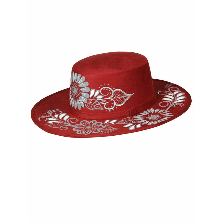 Women Hand Painted Mexican Sombrero - Tradicion Mexicana