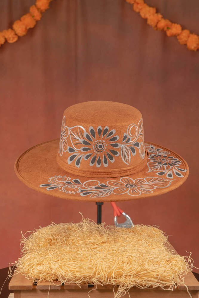 Women Hand Painted Mexican Sombrero - Tradicion Mexicana