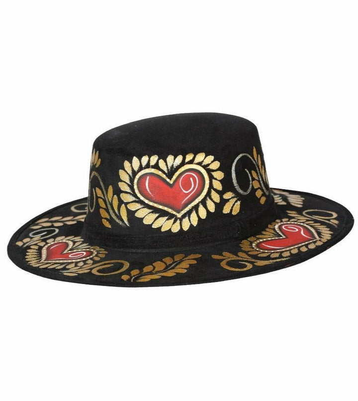 Women Hand Painted Mexican Sombrero - Tradicion Mexicana