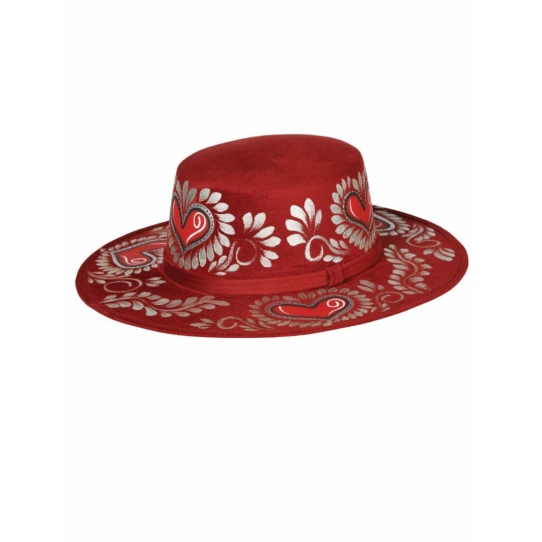 Women Hand Painted Mexican Sombrero - Tradicion Mexicana