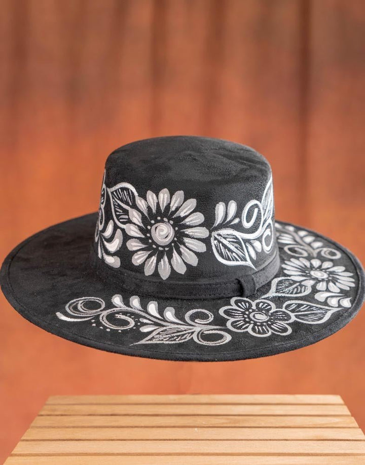 Women Hand Painted Mexican Sombrero - Tradicion Mexicana