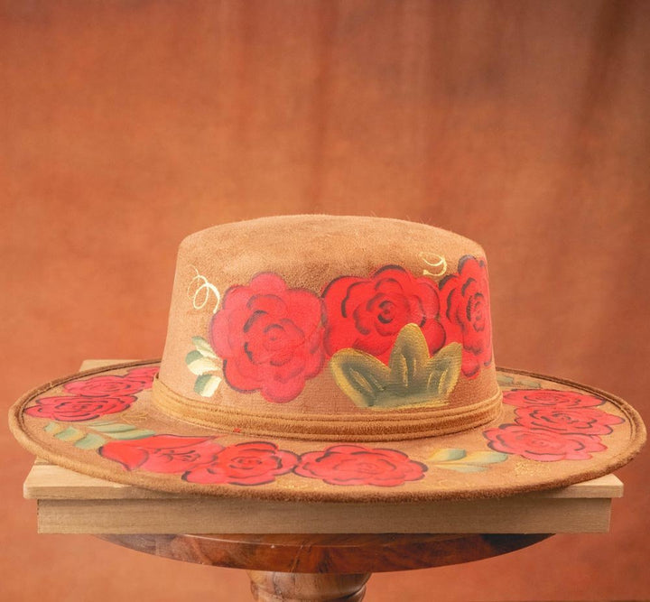 Women Hand Painted Mexican Sombrero - Tradicion Mexicana