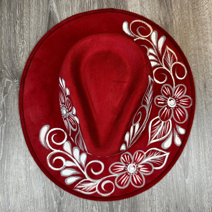 Women Hand Painted Mexican Sombrero - Tradicion Mexicana