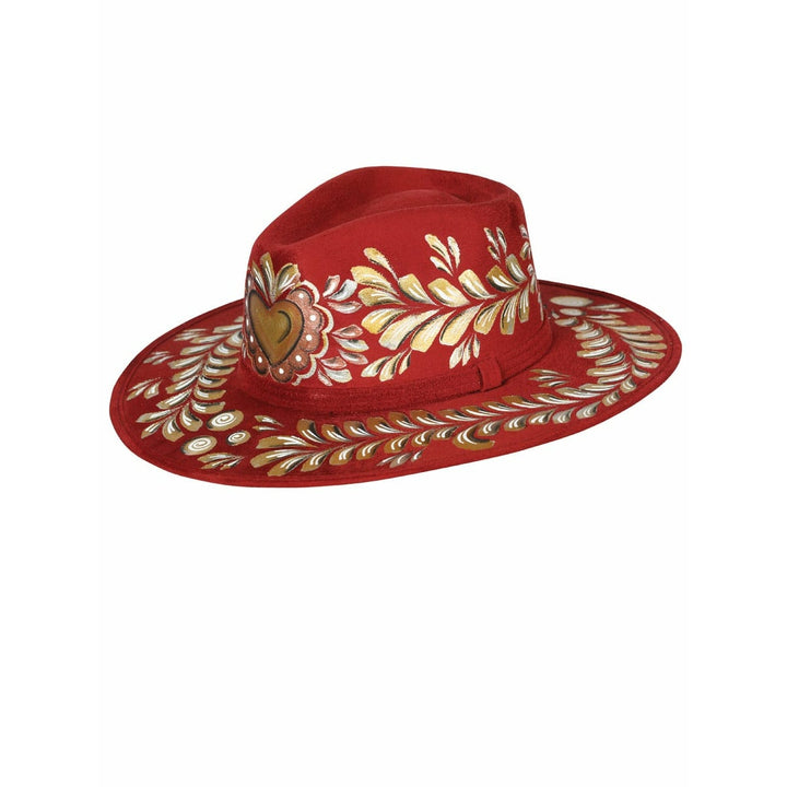 Women Hand Painted Mexican Sombrero - Tradicion Mexicana