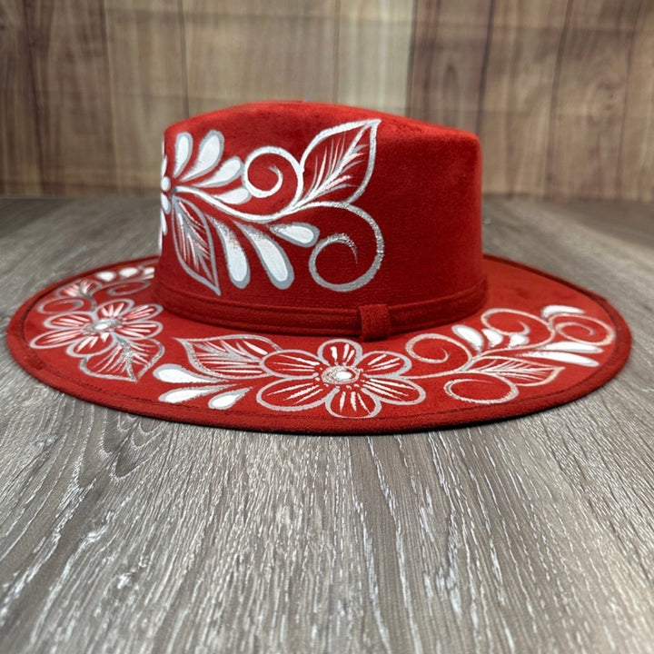 Women Hand Painted Mexican Sombrero - Tradicion Mexicana