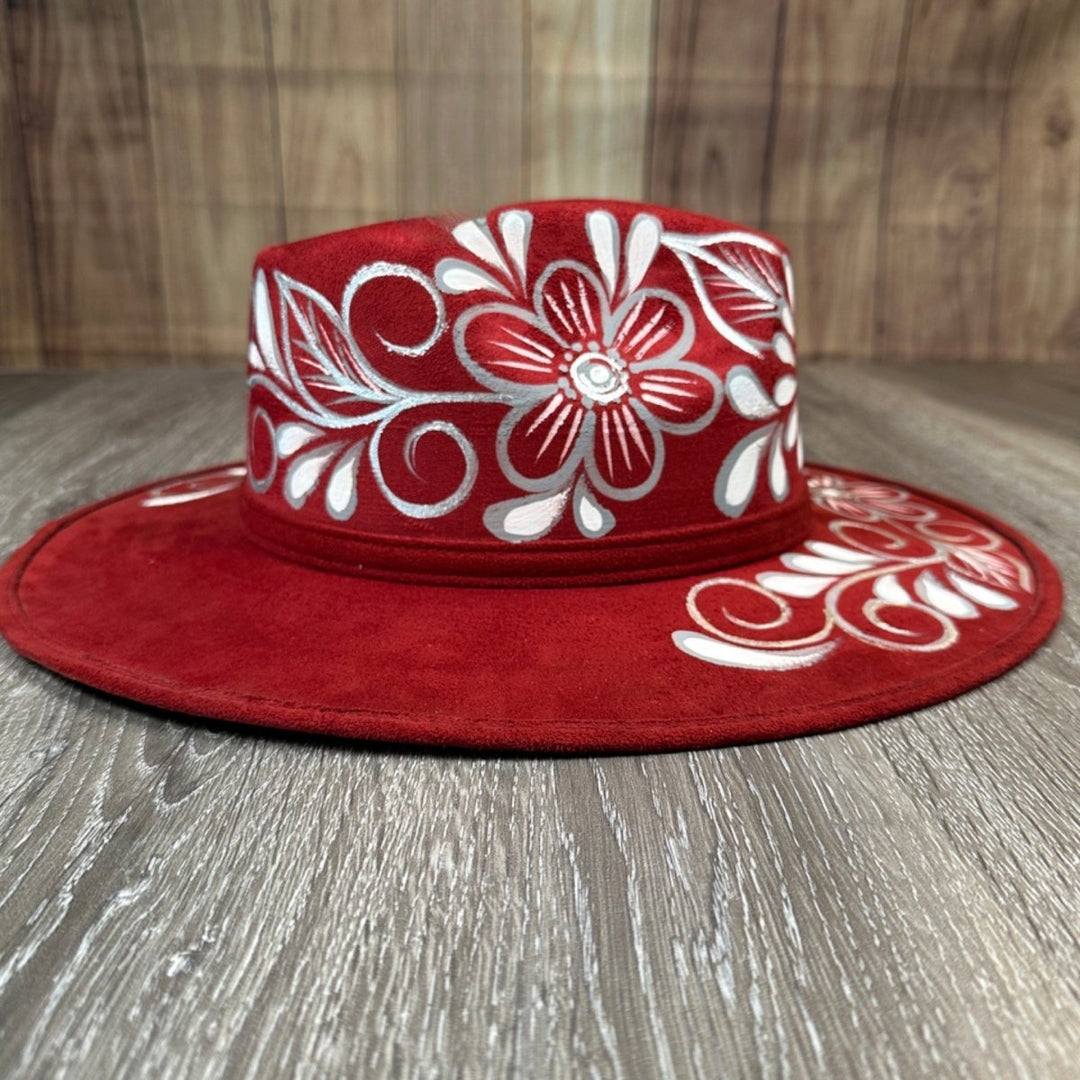 Women Hand Painted Mexican Sombrero - Tradicion Mexicana