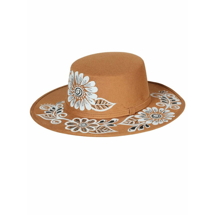 Women Hand Painted Mexican Sombrero - Tradicion Mexicana