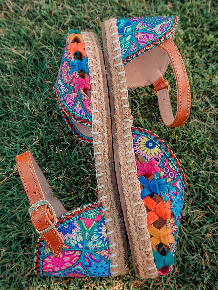 Women Mexican Hand Made Sandals - Tradicion Mexicana