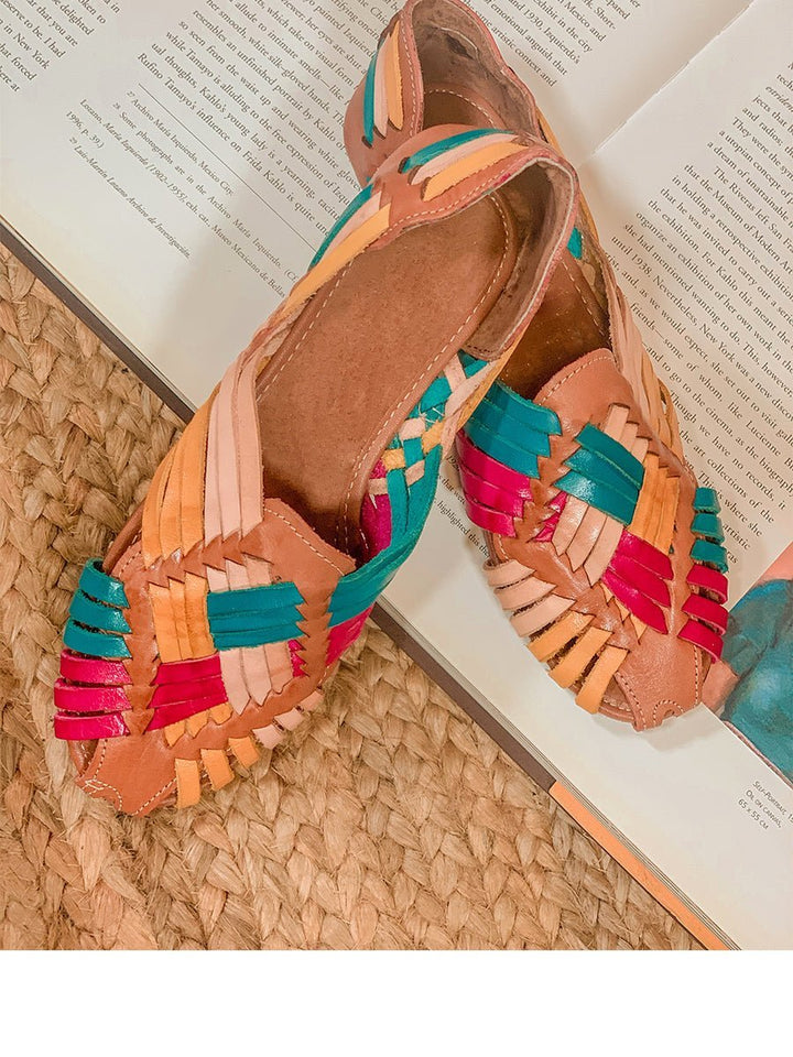 Women Mexican Hand Made Sandals - Tradicion Mexicana