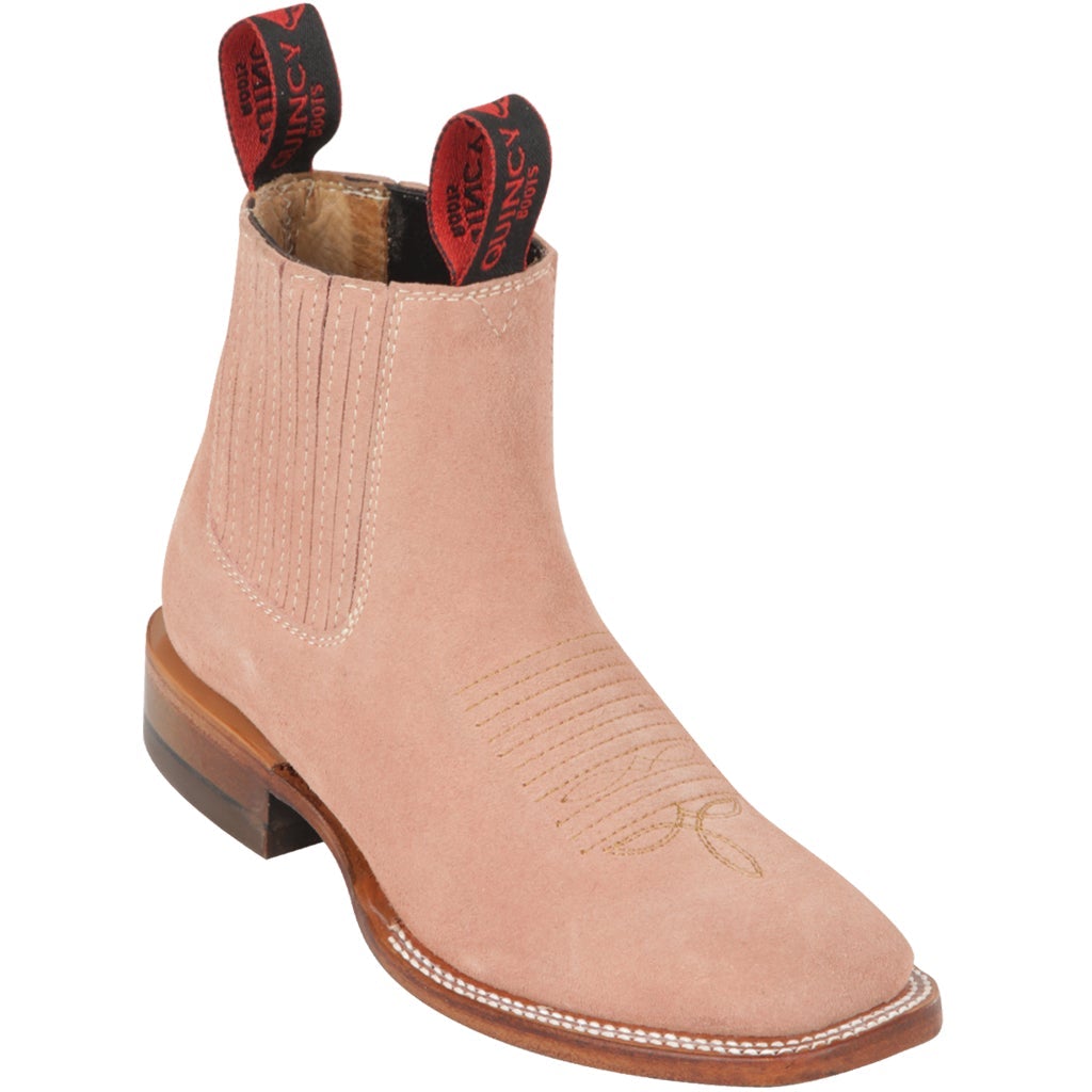 Women Square Toe Botin - Tradicion Mexicana