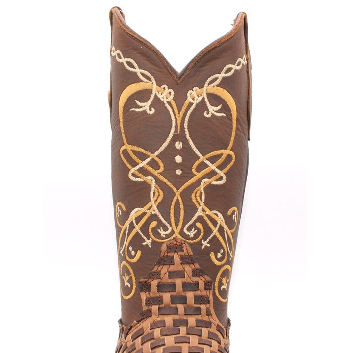 Women's Premium Handmade Wide Square Toe Cowgirl Boot - Tradicion Mexicana