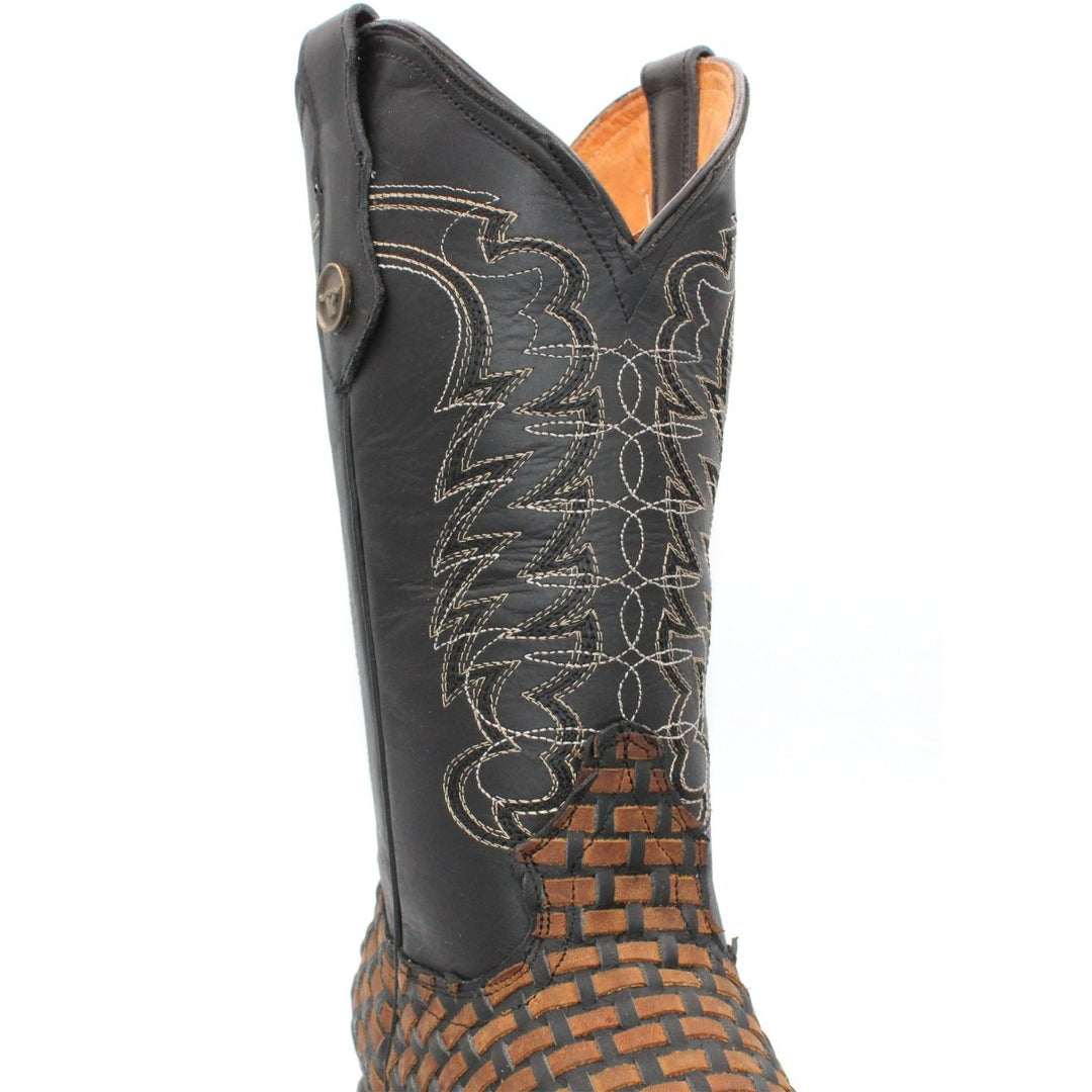 Women's Premium Handmade Wide Square Toe Cowgirl Boot - Tradicion Mexicana