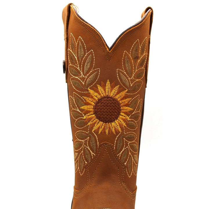 Women's Sunflower Wide Square Toe Cowgirl Boot - Tradicion Mexicana